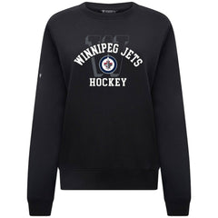 Winnipeg Jets Levelwear Women's Yvette Limelight Big Letter Sweatshirt - Black | NHL on sale