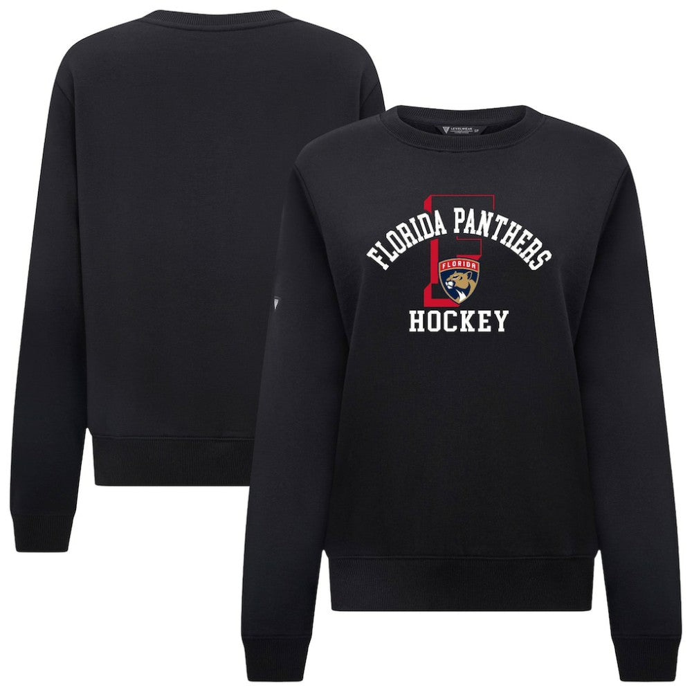 Florida Panthers Levelwear Women's Yvette Limelight Big Letter Sweatshirt - Black | NHL Lifestyle