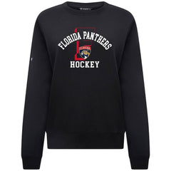 Florida Panthers Levelwear Women's Yvette Limelight Big Letter Sweatshirt - Black | NHL Lifestyle