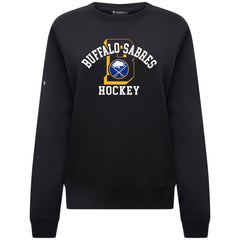 Buffalo Sabres Levelwear Women's Yvette Limelight Big Letter Sweatshirt - Black | NHL online