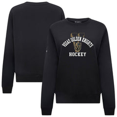 Vegas Golden Knights Levelwear Women's Yvette Limelight Big Letter Sweatshirt - Black | NHL Lifestyle