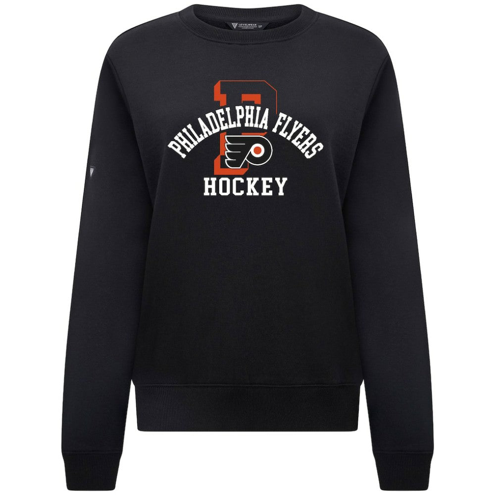 Philadelphia Flyers Levelwear Women's Yvette Limelight Big Letter Sweatshirt - Black | NHL sale