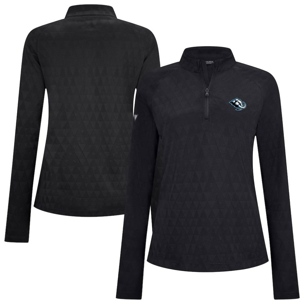 Utah Mammoth Levelwear Women's Spike Raglan Quarter-Zip Top - Black | NHL discount