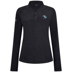 Utah Mammoth Levelwear Women's Spike Raglan Quarter-Zip Top - Black | NHL discount