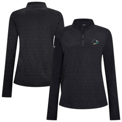 San Jose Sharks Levelwear Women's Spike Raglan Quarter-Zip Top - Black | NHL online