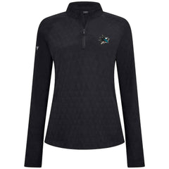 San Jose Sharks Levelwear Women's Spike Raglan Quarter-Zip Top - Black | NHL online