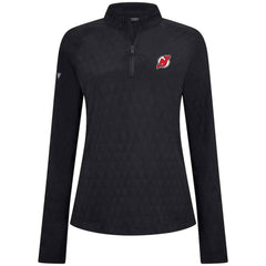 New Jersey Devils Levelwear Women's Spike Raglan Quarter-Zip Top - Black | NHL sale