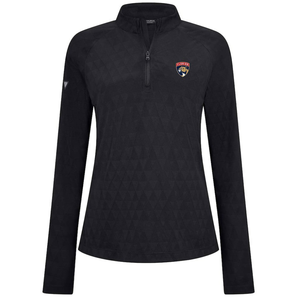 Florida Panthers Levelwear Women's Spike Raglan Quarter-Zip Top - Black | NHL discount