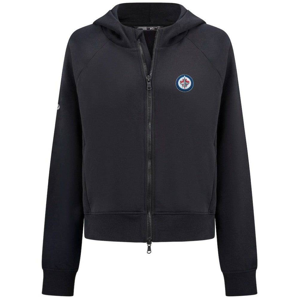 Winnipeg Jets Levelwear Women's Judd Raglan Full-Zip Hoodie - Black | NHL sale