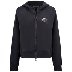 New York Islanders Levelwear Women's Judd Raglan Full-Zip Hoodie - Black | NHL Clearance