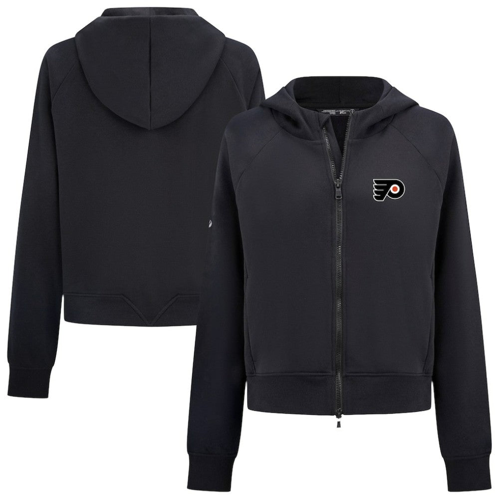 Philadelphia Flyers Levelwear Women's Judd Raglan Full-Zip Hoodie - Black | NHL sale