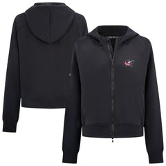 Columbus Blue Jackets Levelwear Women's Judd Raglan Full-Zip Hoodie - Black | NHL online