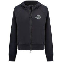 Los Angeles Kings Levelwear Women's Judd Raglan Full-Zip Hoodie - Black | NHL Clearance