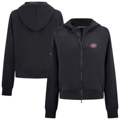 Montreal Canadiens Levelwear Women's Judd Raglan Full-Zip Hoodie - Black | NHL near me