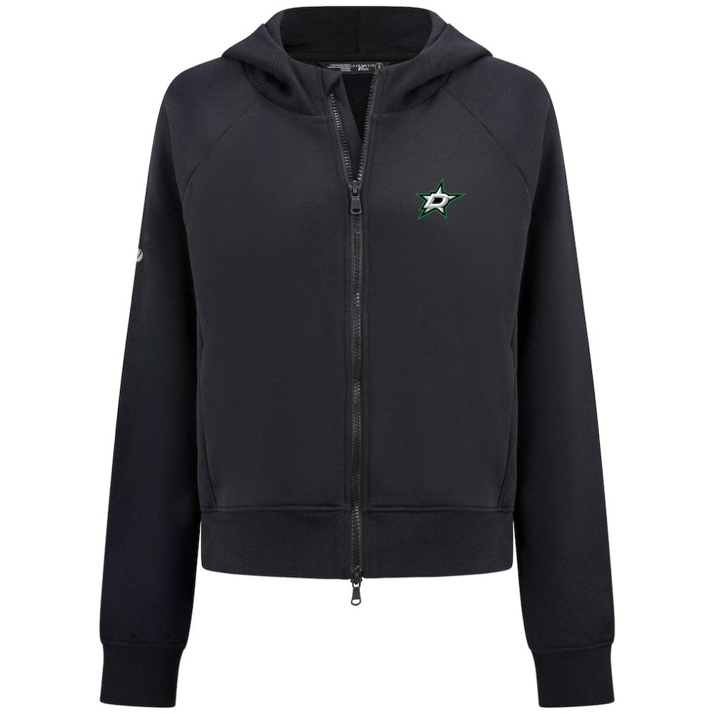 Dallas Stars Levelwear Women's Judd Raglan Full-Zip Hoodie - Black | NHL sale