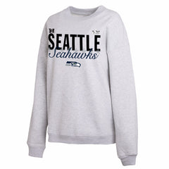Seattle Seahawks WEAR by Erin Andrews Women's Super Bowl LX Fleece Sweatshirt - Gray - NFL
