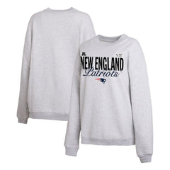 New England Patriots WEAR by Erin Andrews Women's Super Bowl LX Fleece Sweatshirt - Gray - NFL