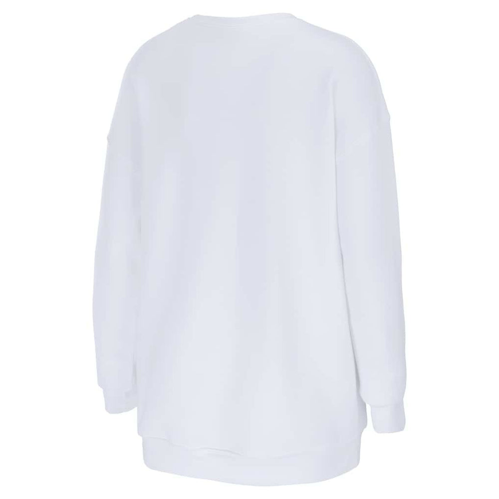 New England Patriots vs. Seattle Seahawks WEAR by Erin Andrews Women's Super Bowl LX Matchup Sweatshirt - White - NFL