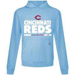 Cincinnati Reds Levelwear Relay Center Stage Long Sleeve Hooded T-Shirt Outlet