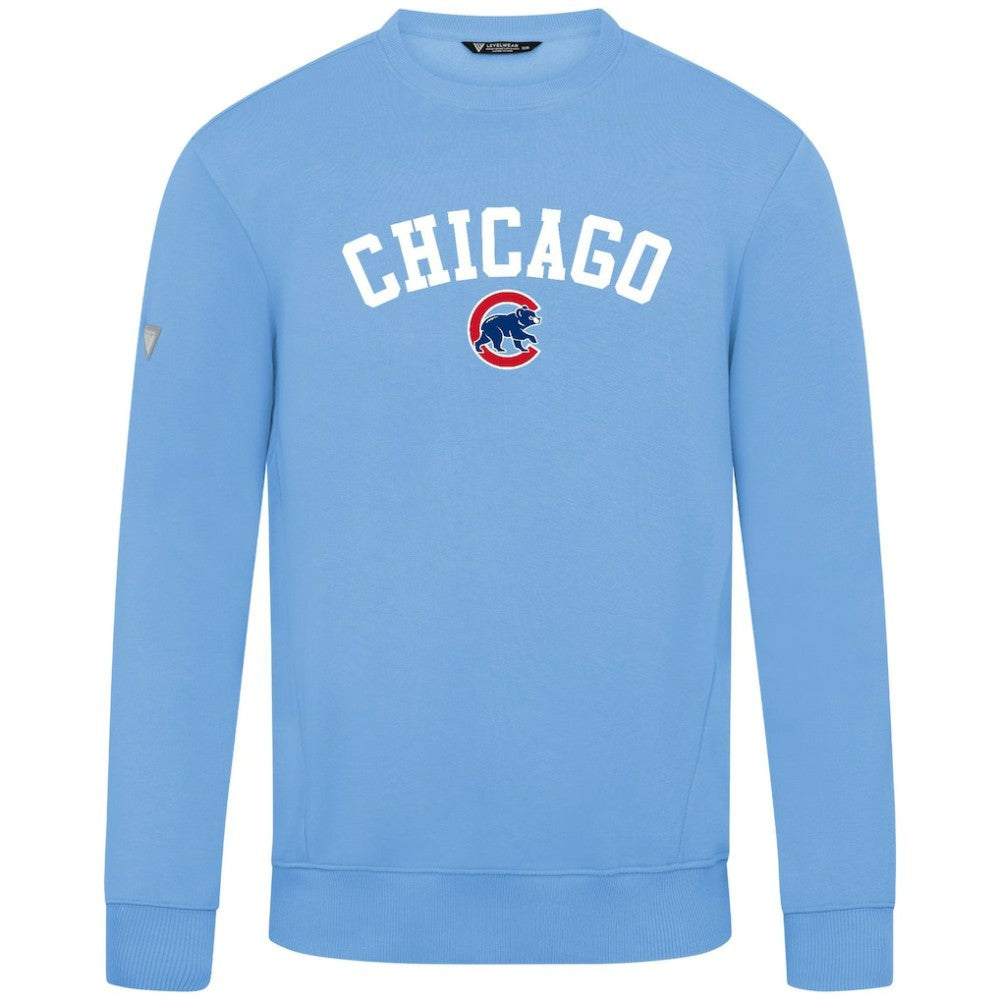 Chicago Cubs Levelwear Zane Felt Arch Pullover Sweatshirt Outlet