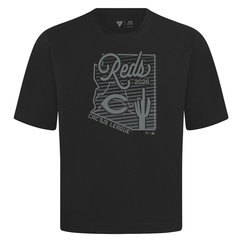Cincinnati Reds Levelwear Sunrise Luxe Signature Knit T-Shirt Outlet