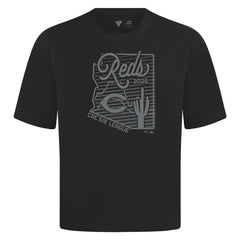 Cincinnati Reds Levelwear Sunrise Luxe Signature Knit T-Shirt Outlet