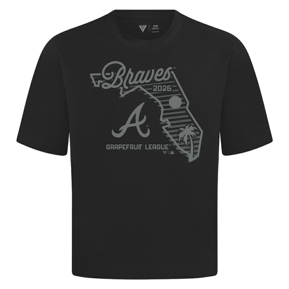 Atlanta Braves Levelwear Sunrise Luxe Signature Knit T-Shirt for sale