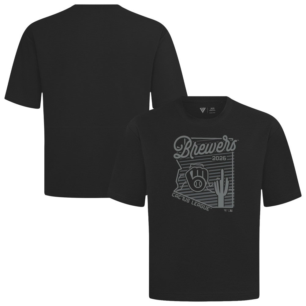 Milwaukee Brewers Levelwear Sunrise Luxe Signature Knit T-Shirt for sale