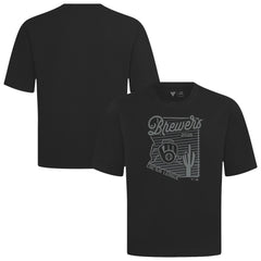 Milwaukee Brewers Levelwear Sunrise Luxe Signature Knit T-Shirt for sale