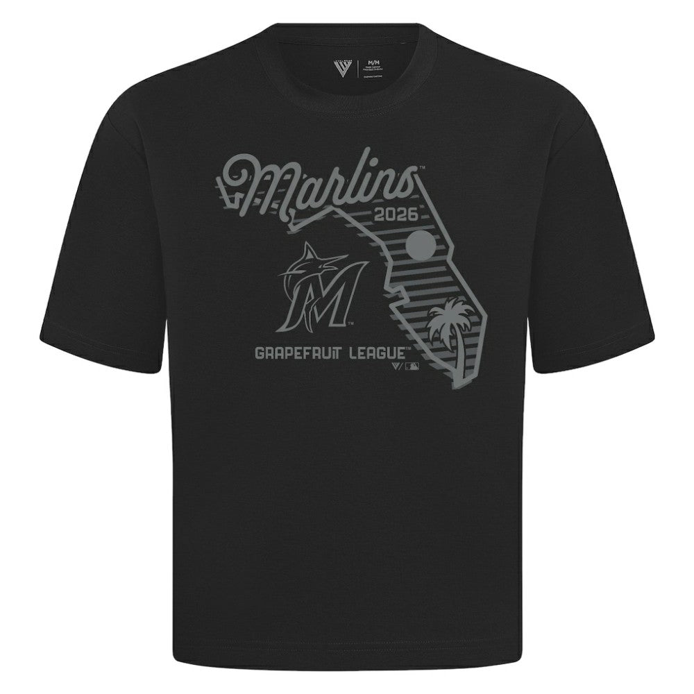 Miami Marlins Levelwear Sunrise Luxe Signature Knit T-Shirt for sale