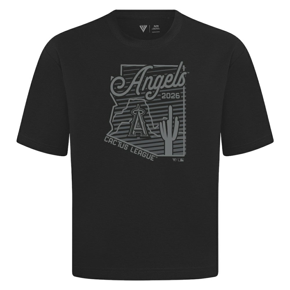 Los Angeles Angels Levelwear Sunrise Luxe Signature Knit T-Shirt for sale