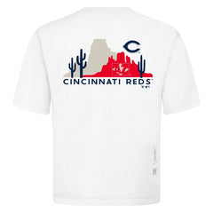Cincinnati Reds Levelwear Panoramic Luxe Signature Knit T-Shirt Sale