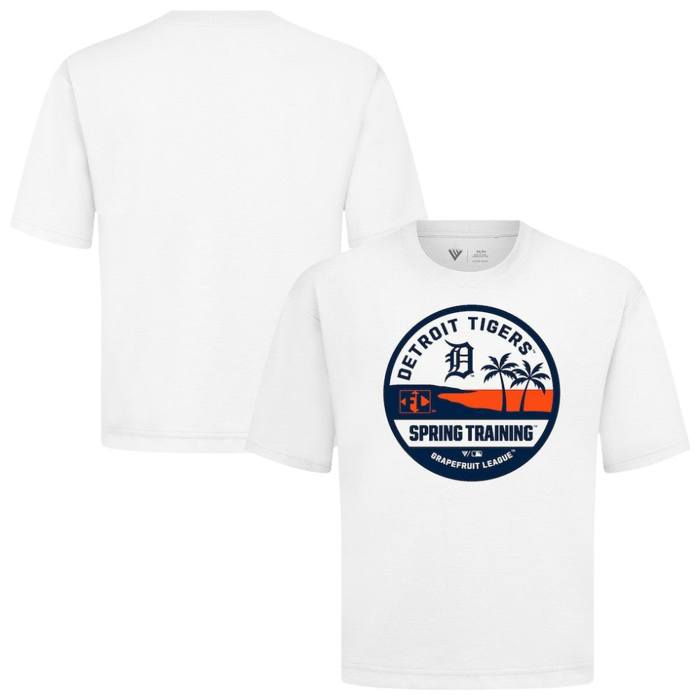 Detroit Tigers Levelwear Spring Training Badge Luxe Signature Knit T-Shirt for sale