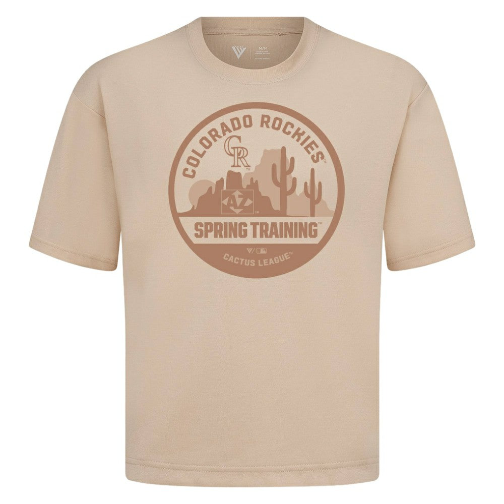 Colorado Rockies Levelwear Spring Training Badge Luxe Signature Knit T-Shirt Sale
