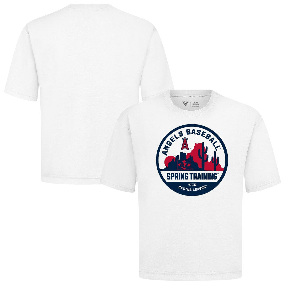 Los Angeles Angels Levelwear Spring Training Badge Luxe Signature Knit T-Shirt Near Me