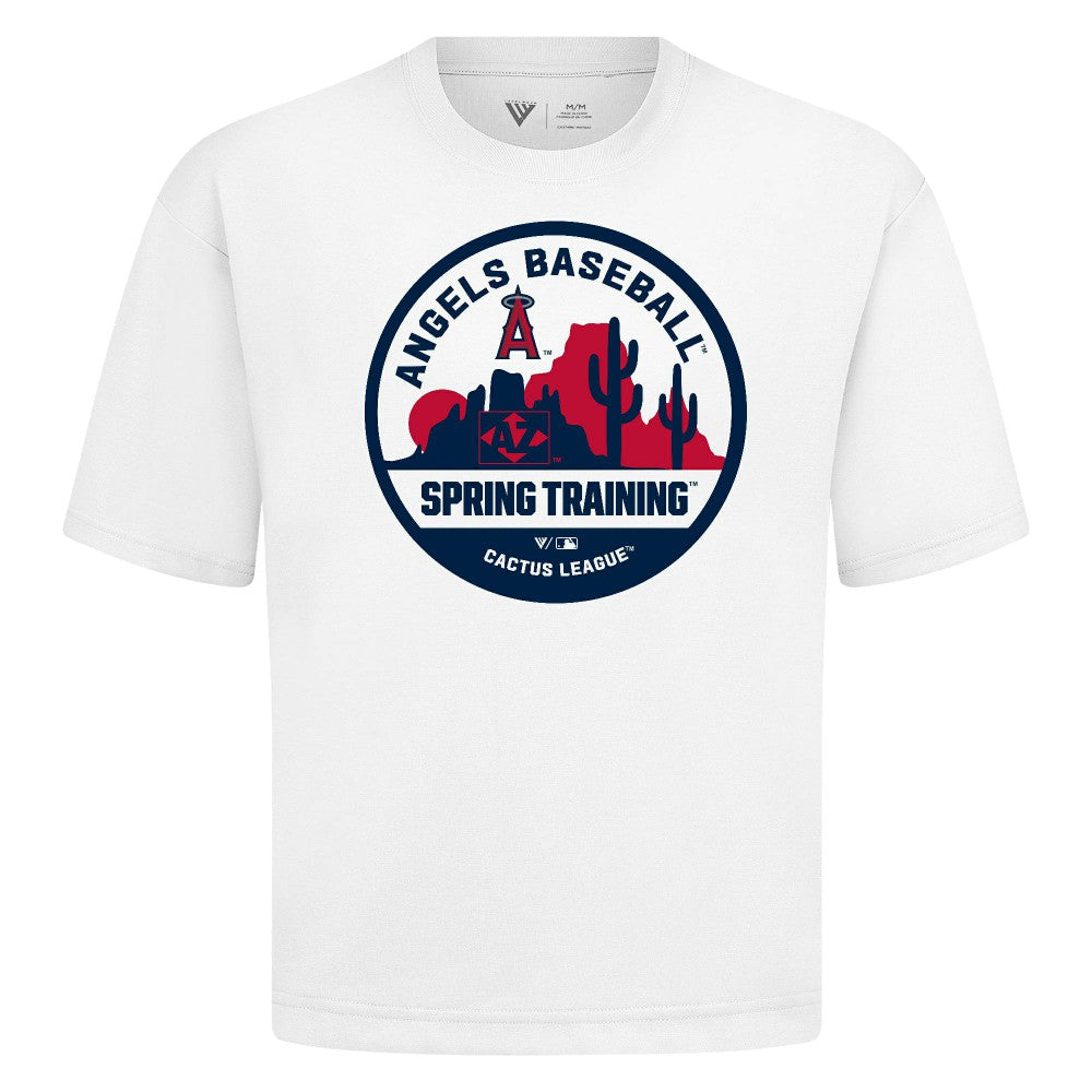 Los Angeles Angels Levelwear Spring Training Badge Luxe Signature Knit T-Shirt Near Me