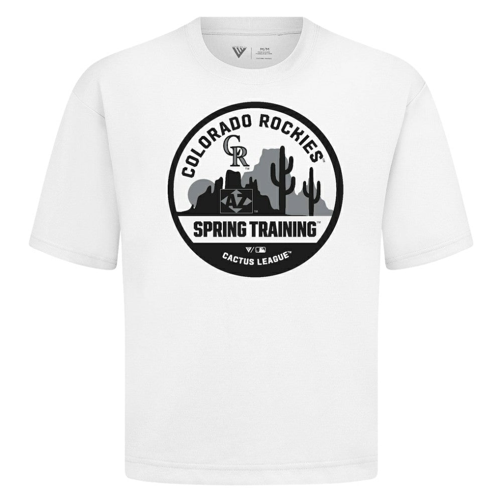 Colorado Rockies Levelwear Spring Training Badge Luxe Signature Knit T-Shirt Near Me