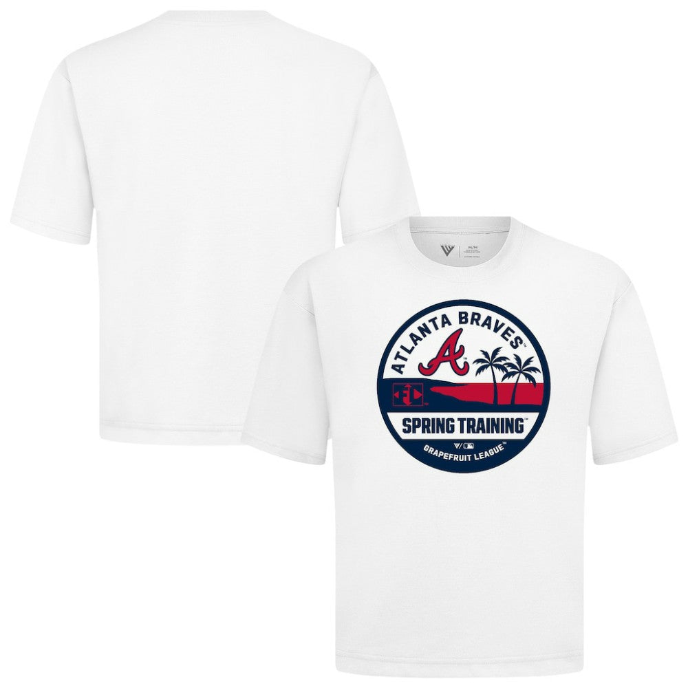 Atlanta Braves Levelwear Spring Training Badge Luxe Signature Knit T-Shirt for sale