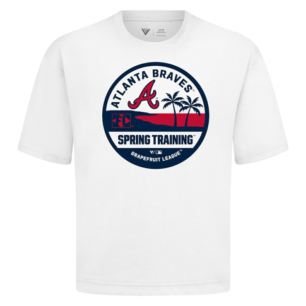 Atlanta Braves Levelwear Spring Training Badge Luxe Signature Knit T-Shirt for sale