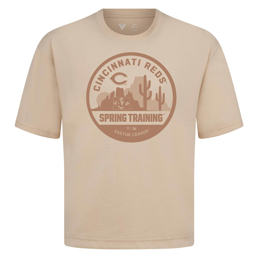 Cincinnati Reds Levelwear Spring Training Badge Luxe Signature Knit T-Shirt Sale