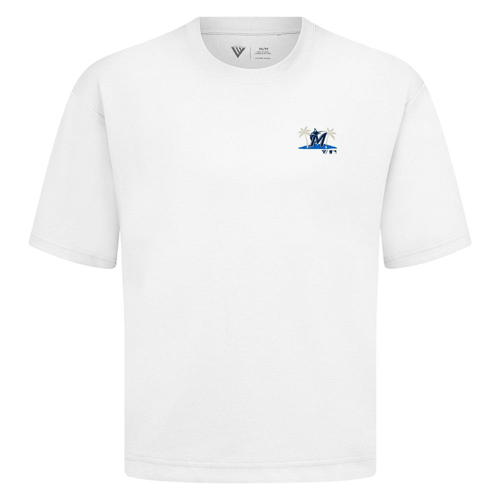 Miami Marlins Levelwear  Luxe Signature Knit T-Shirt for sale