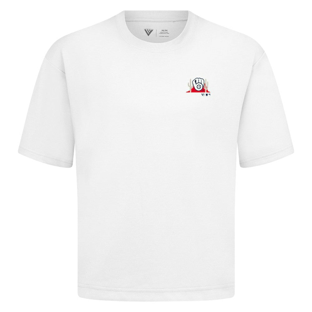 Milwaukee Brewers Levelwear  Luxe Signature Knit T-Shirt Discount