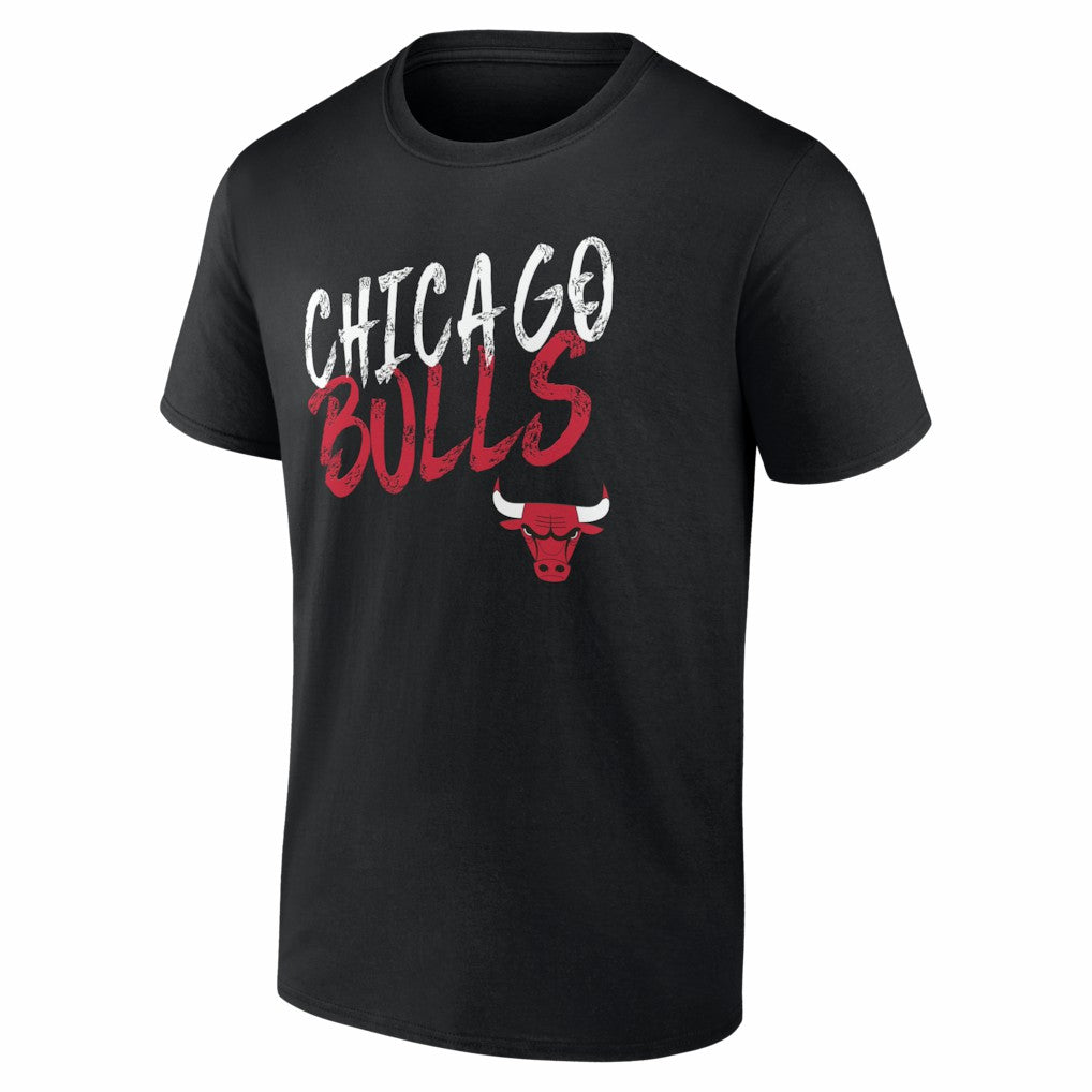 Chicago Bulls Big & Tall Hustle Personalized Name & Number T-Shirt Black