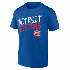 Detroit Pistons Big & Tall Hustle Personalized Name & Number T-Shirt Blue