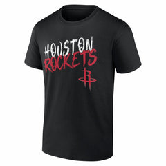 Houston Rockets Big & Tall Hustle Personalized Name & Number T-Shirt Black