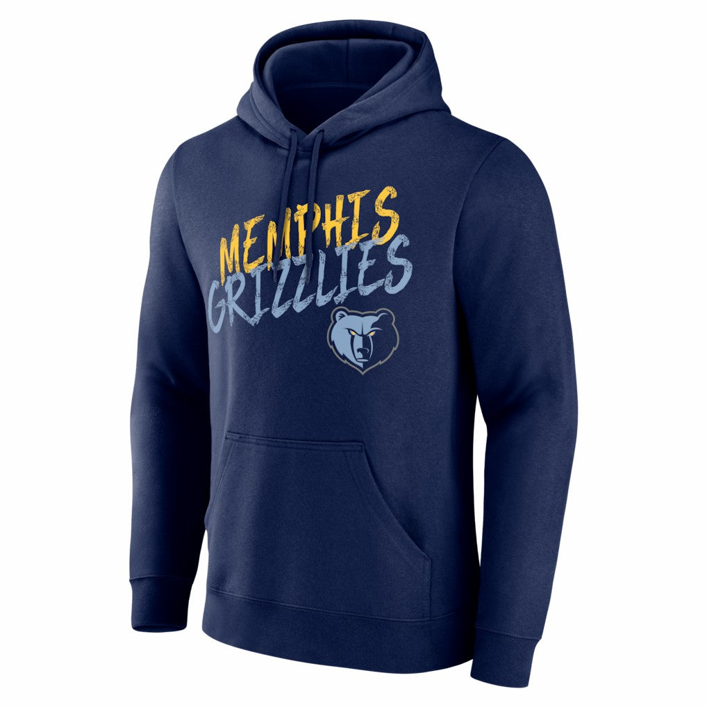 Memphis Grizzlies Big & Tall Hustle Personalized Name & Number Hoodie Navy