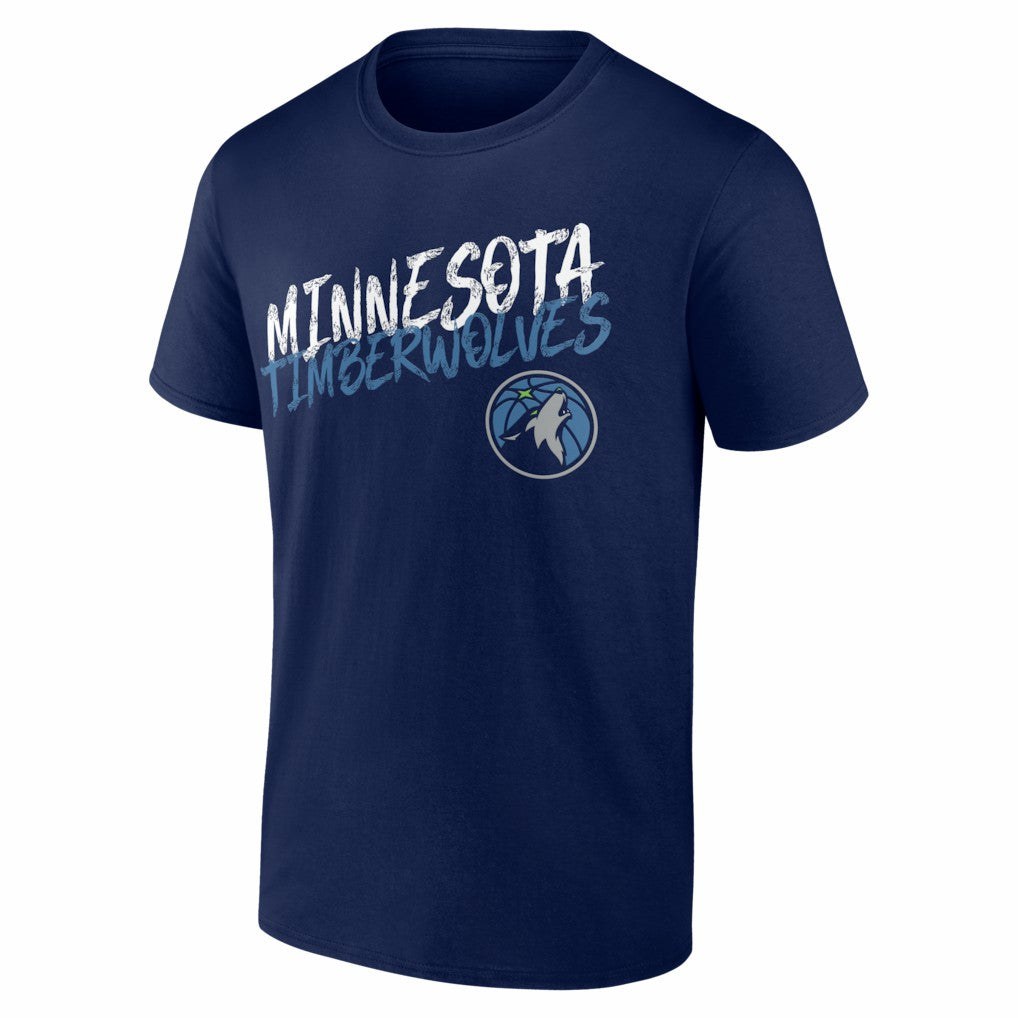 Minnesota Timberwolves Big & Tall Hustle Personalized Name & Number T-Shirt Navy