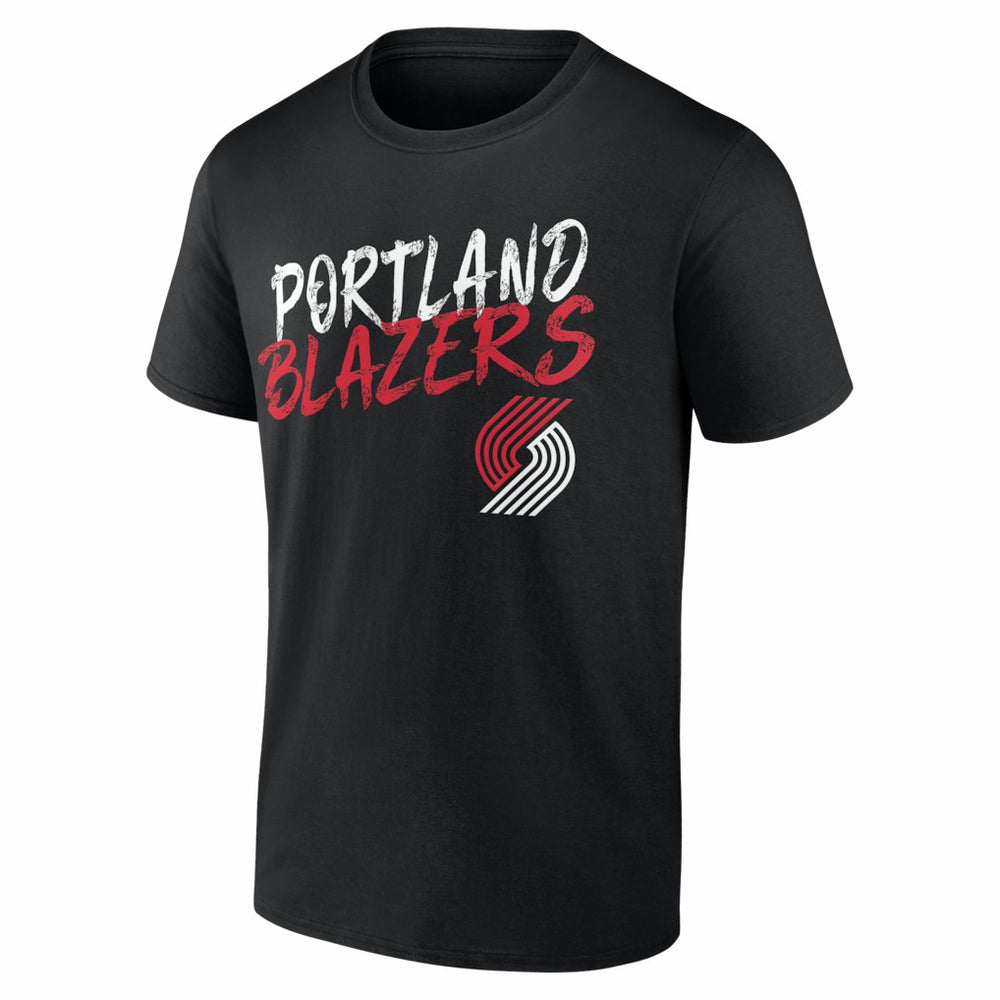 Portland Trail Blazers Big & Tall Hustle Personalized Name & Number T-Shirt Black