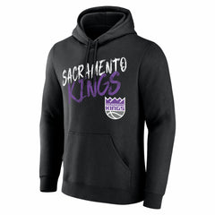 Sacramento Kings Big & Tall Hustle Personalized Name & Number Hoodie Black