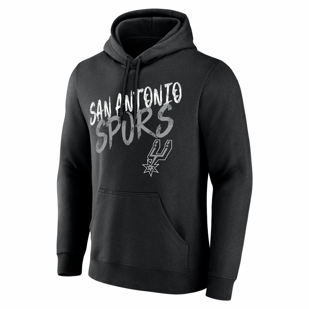 San Antonio Spurs Big & Tall Hustle Personalized Name & Number Hoodie Black